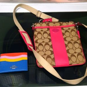 Coach crossbody and card holder